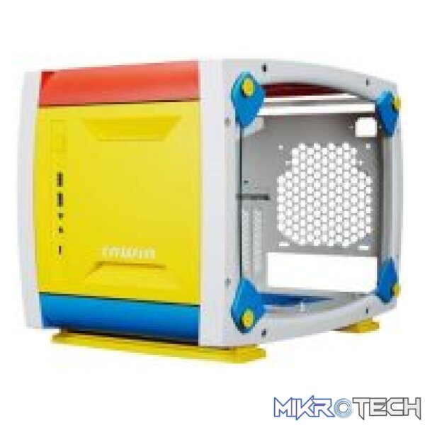 InWin Explorer RGB Modular Tempered Glass Mini-Tower Mini-ITX Case  Justice White - Image 3